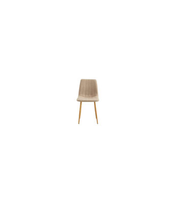 Pack de 4 sillas para cocina o comedor Nails tapizado textil beige/roble, - Foto 2