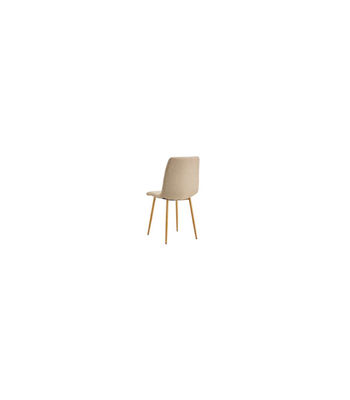 Pack de 4 sillas para cocina o comedor Nails tapizado textil beige/roble, - Foto 4