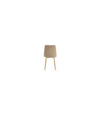 Pack de 4 sillas para cocina o comedor Nails tapizado textil beige/roble, - Foto 5