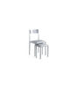 Pack de 4 sillas para salón o cocina acabado blanco, 83 cm(alto)46 cm(ancho)39