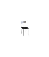 Pack de 4 sillas para salón o cocina acabado negro, 83 cm(alto)46 cm(ancho)39