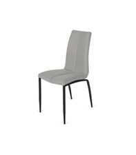Pack de 4 sillas Ronda tapizadas en gris claro. 91 cm (alto) 40 cm (ancho) 60 cm
