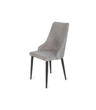 Pack de 4 sillas Royal gris patas metal acabado gris claro, 94 cm (alto) 48 cm