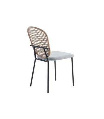 Pack de 4 sillas String tapizada en tejido gris, 46cm(ancho) 87.5cm(altura) - Foto 3