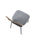 Pack de 4 sillas String tapizada en tejido gris, 46cm(ancho) 87.5cm(altura) - Foto 2