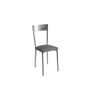 Pack de 4 sillas tapizado en polipiel gris, 86cm(alto) 40cm(ancho) 47cm(largo)