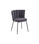 Pack de 4 sillas Tulip tapizada en tejido crochet gris, 57cm(ancho) 79cm(altura) - 1