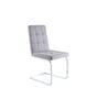 Pack de 4 sillas Vanity para Salon o Cocina, tapizado gris, 93 cm(alto)45