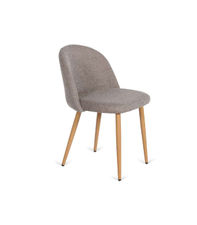 Pack de 4 sillas Zaragoza tapizado marrón jaspeado 75 cm(alto)45 cm(ancho)54
