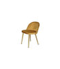 Pack de 4 sillas Zaragoza velvet dorado, 75 cm (alto) 45 cm (ancho) 54 cm