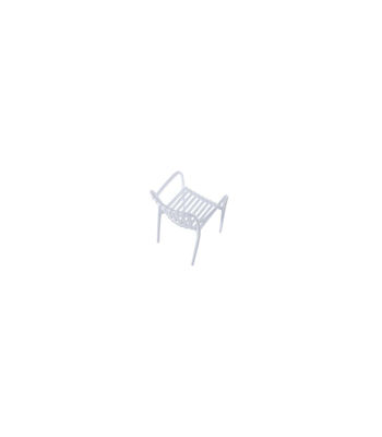 Pack de 4 sillones Ivone para salón, cocina o terraza acabado blanco, 81cm(alto) - Foto 2