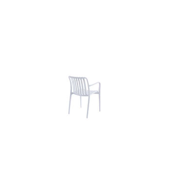 Pack de 4 sillones Ivone para salón, cocina o terraza acabado blanco, 81cm(alto) - Foto 3