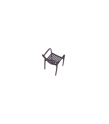 Pack de 4 sillones Ivone para salón, cocina o terraza acabado tabaco, 81cm(alto) - Foto 3