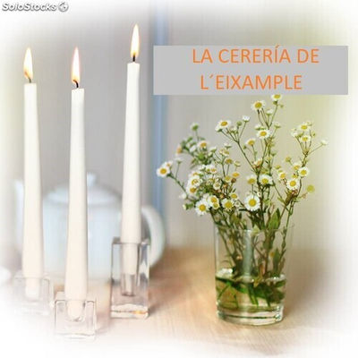 Pack de 40 velas candelabro de 25 x 2,3 cm - Foto 4