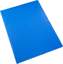Pack de 5 Carpetas Sencillas con Goma Elastica Tamaño A2 Color Azul