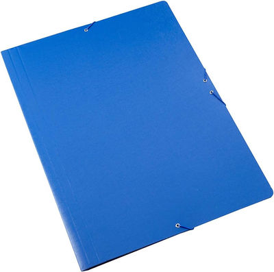Pack de 5 Carpetas Sencillas con Goma Elastica Tamaño A3 Color Azul