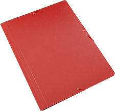 Pack de 5 Carpetas Sencillas con Goma Elastica Tamaño A3 Color Rojo