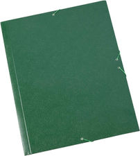 Pack de 5 Carpetas Sencillas con Goma Elastica y Solapa Tamaño A3 Color Verde