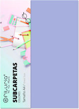 Pack de 50 Subcarpetas Resistentes Tamaño A4 Color Violeta 180g