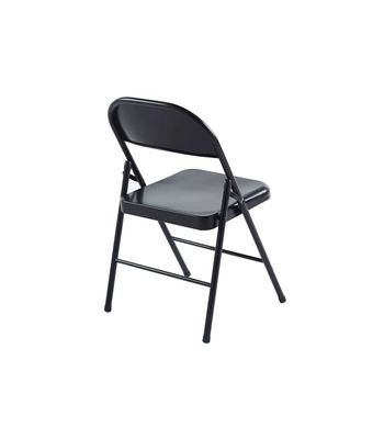 Pack de 6 sillas Folk metálicas en negro, 46cm(ancho) 87cm(altura) 46cm(fondo) - Foto 3