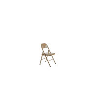 Pack de 6 sillas Folk metálicas en topo, 46cm(ancho) 87cm(altura) 46cm(fondo)