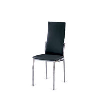 Pack de 6 sillas Segovia en polipiel negro 42 cm(ancho ) 98 cm(altura) 49