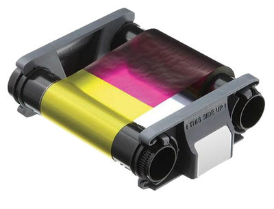 Pack de consumible para impresora badgy 100 impresiones con cinta color y 100 - Foto 2