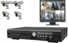 Pack de vidéosurveillance dvr enregistreur numérique et 4 caméras
