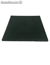 Pack entrena - loseta de caucho 50x50cm verde maciza profesional 20mm x6 losetas