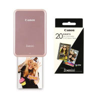 Pack Impresoras Canon Zoemini Oro Rosa + Papel Zink (20 hojas)