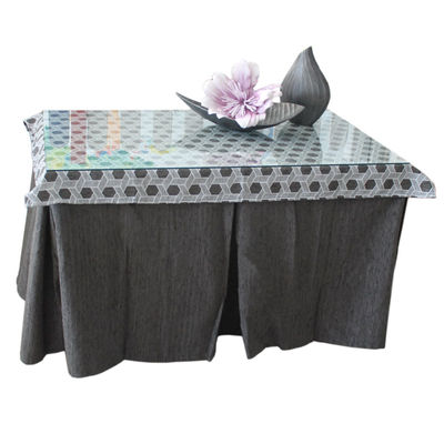 Conjunto mesa camilla redonda con falda 12 tablas más tarim