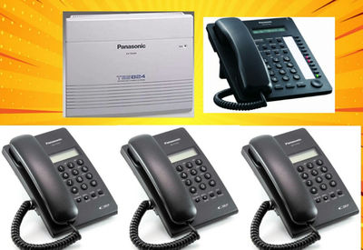 Pack standard téléphonique Panasonic équipé de base 3 lignes réseaux et 8