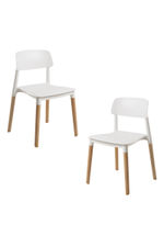 Packs Sillas Comedor - Pack 2 Sillas Estin - Blanco