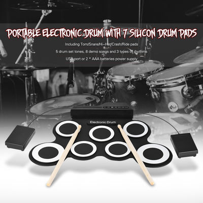 Pad de batería electrónica portátil tambor electrónico de mano - Foto 5