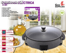 We HouseWare BN3451 Paellera eléctrica pizza pan de 30cm 1500W