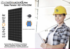 Painéis solares comerciais SunPower® série X | X21-470-COM