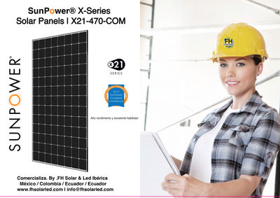 Painéis solares comerciais SunPower® série X | X21-470-COM