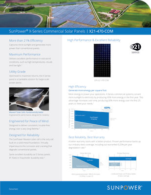 Painéis solares comerciais SunPower® série X | X21-470-COM - Foto 2