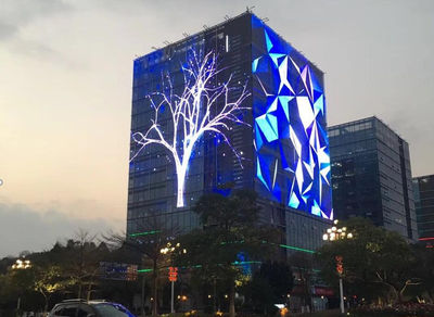 Painel de fachada de mídia LED para decoração visual arquitetônica
