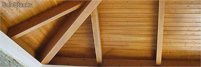 Painel sandwich do madeira para telhados: abeto friso - Foto 2