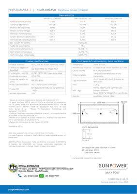 Painel solar Sunpower Eficiência SPR-P3-415W-COM-1500 tolerância de 20,1% + 5/0% - Foto 3