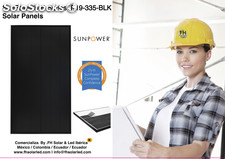 Painel solar SunPower® P19-320-blk -P19-335-blk (preto)