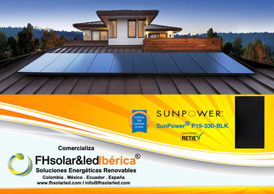 Painel solar Sunpower SPR-P3-330-BLK eficiência 19,9% de tolerância + 5/0% - Foto 4