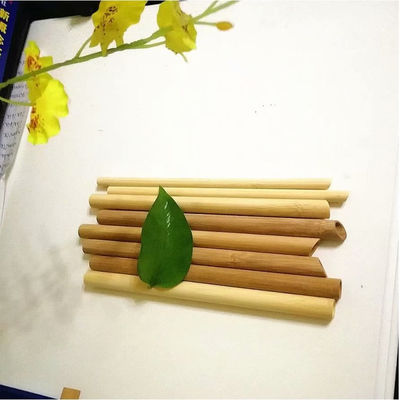 Pajita de bambú reutilizable natural para beber té de burbujas de gran tamaño - Foto 3