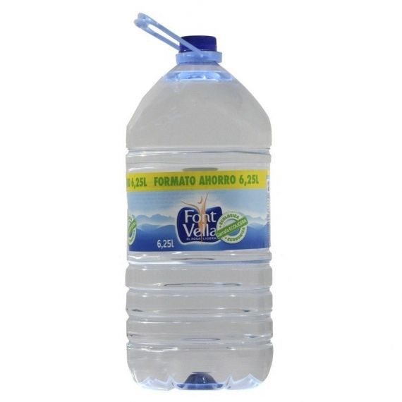 Agua mineral Font Vella 6.25 litros pack 3 garrafas