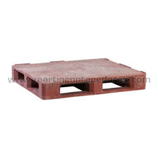 Palet plástico liso 1200x1000x175 mm 6 patines