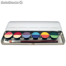 Palette Maquillage 6 Couleurs Bi-colors Eulenspiegel Maquillage...