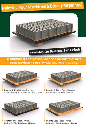 Palettes En Bois Pour Machines à Blocs De Béton - Photo 2