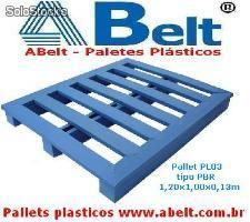 Pallets Plasticos, Pallet pbr PL03 e Euro Pallet PL03