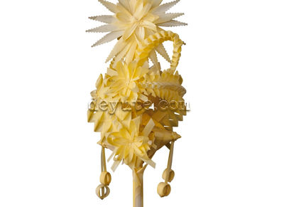 Palme blanche tressée KAPPA. Une palme blanche entourée de torsades spiralées - Photo 2